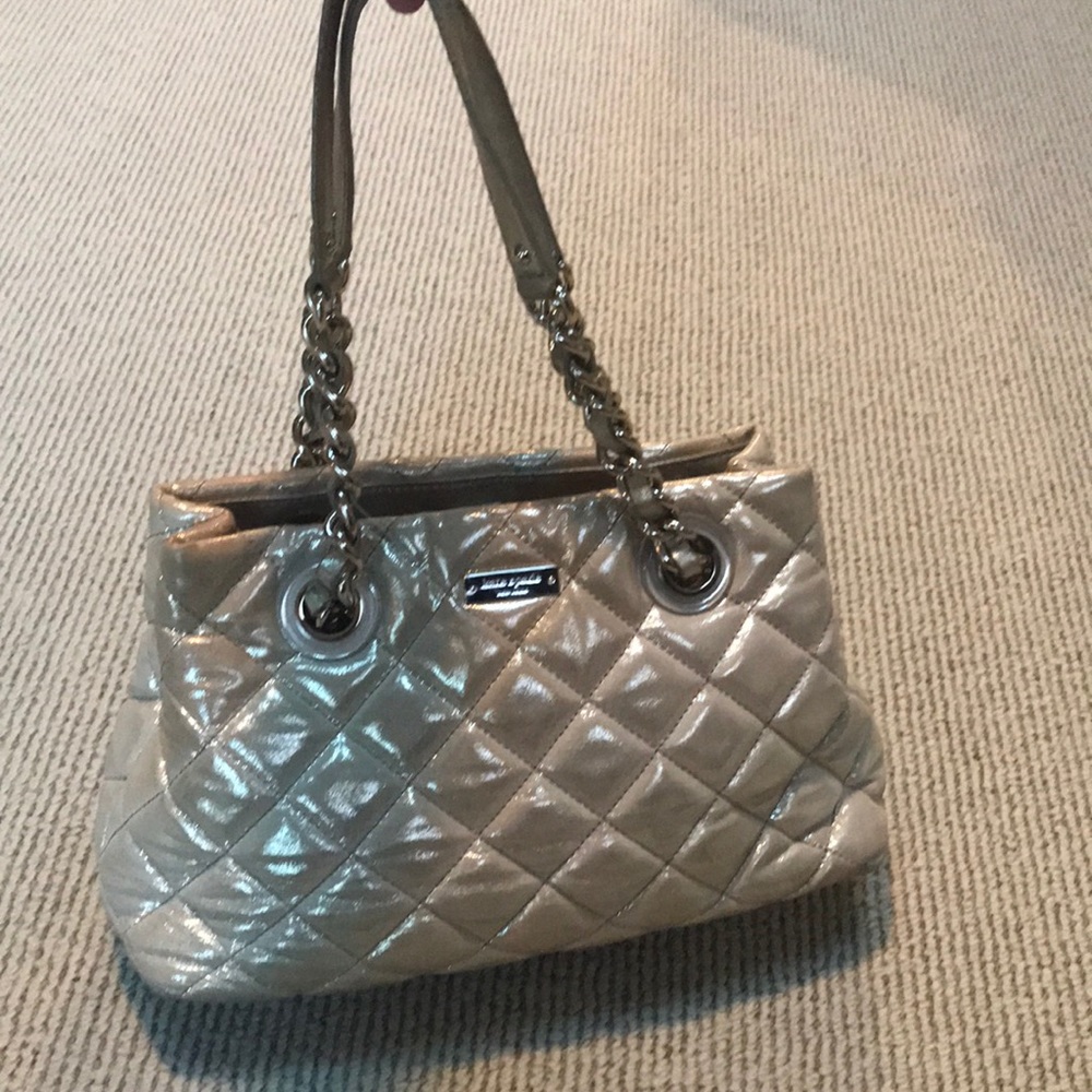 Kate Spade quilted shimmering Gold Coast handbag